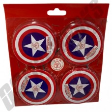 Red, White and Blue Spinners 4pk (Diwali Fireworks)